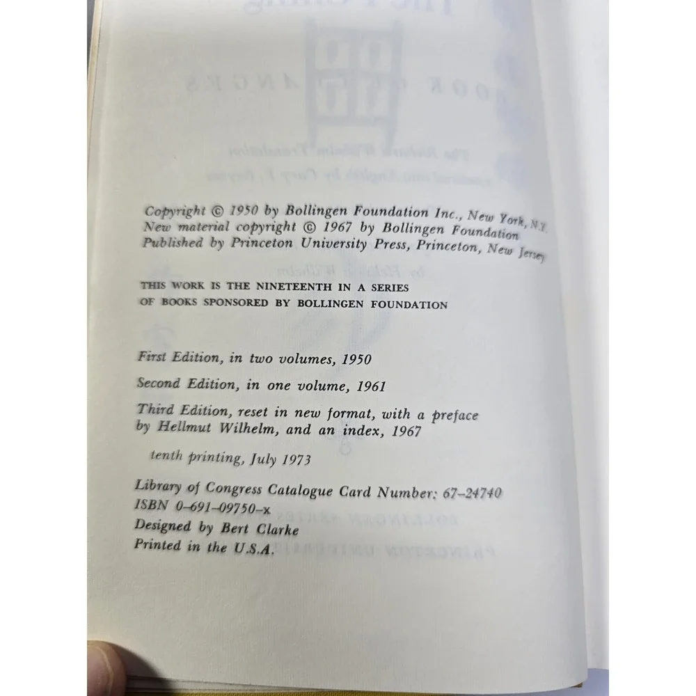 Vintage The I Ching, or, Book of‎ Changes (Bollingen Series XIX) Hardcover, 19th